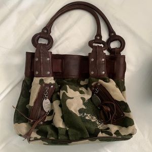 Juicy Couture Camouflage Shoulder Tote